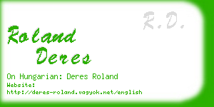 roland deres business card